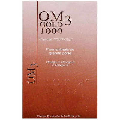 Suplemento Alimentar OM3 Gold 1000 - 20 Cápsulas