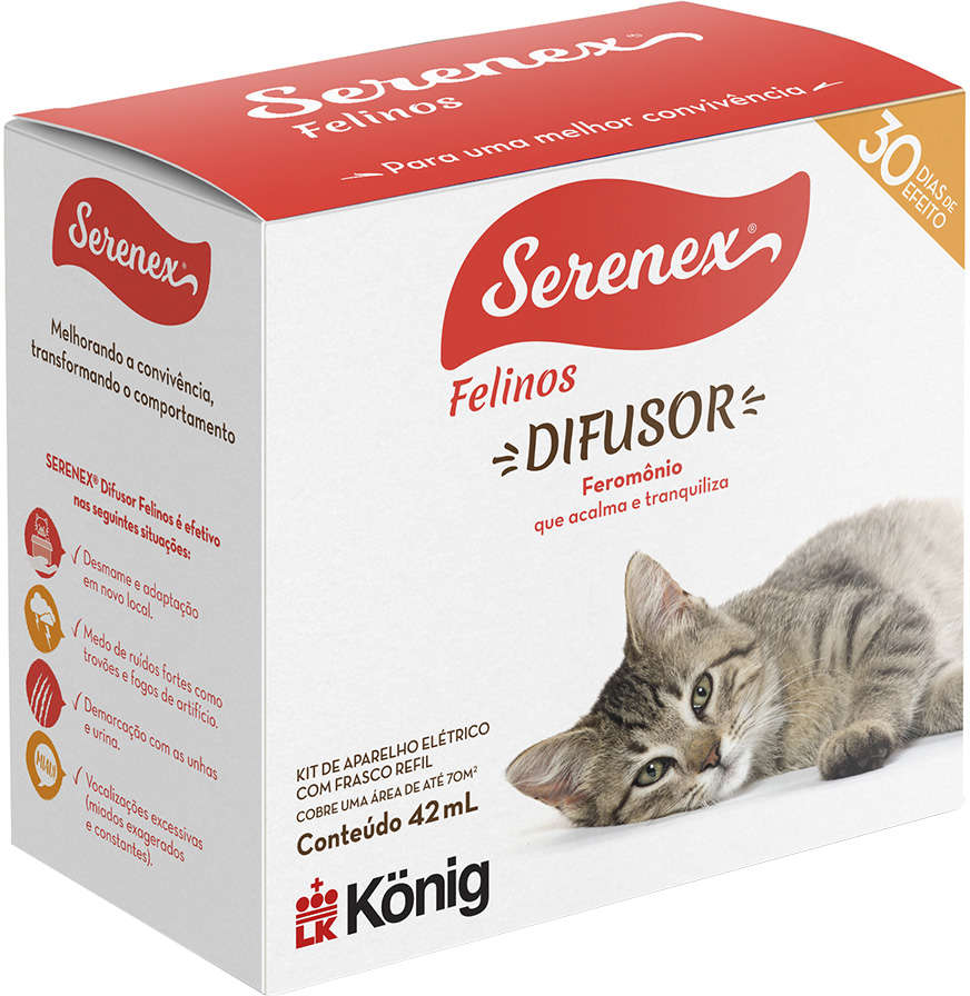 Difusor König Serenex Felinos para Gatos - 42 mL
