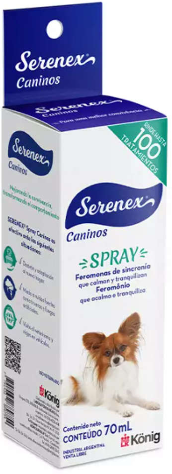 Spray König Serenex Caninos para Cães - 70 mL
