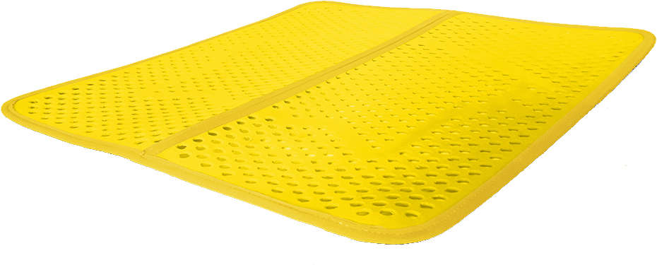 Tapete Sanitário São Benedito Pet Coletor de Areia TapeCats Amarelo para Gatos Pequeno Porte - Tam. Único