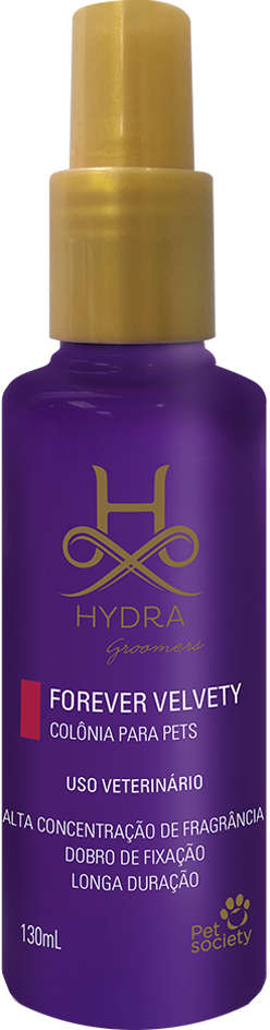 Colônia Hydra Groomers Forever Velvety para Cães e Gatos - 130 mL