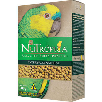 Ração Seca Extrusada Natural Nutrópica para Papagaios