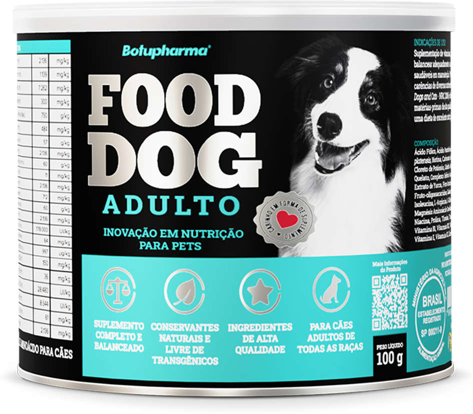 Suplemento Vitamínico Botupharma Pet Food Dog Adulto Manutenção - 100 g