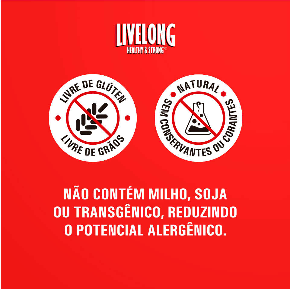 Alimento Natural Livelong Jacaré para Cães - 300 g