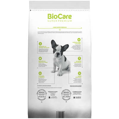 Ração Seca Biocare Super Premium Frango e Arroz para Cães Filhotes de Mini e Pequeno Porte