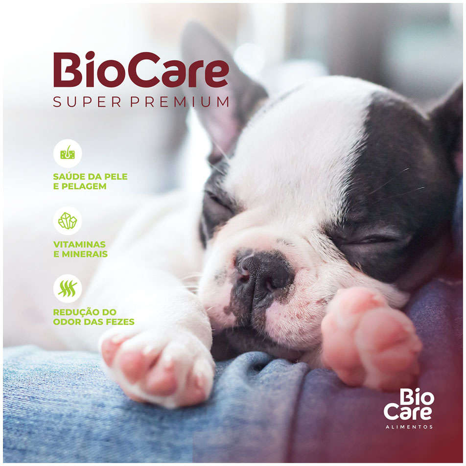 Ração Seca Biocare Super Premium para Cães Filhotes de Mini e Pequeno Porte - 10,1Kg