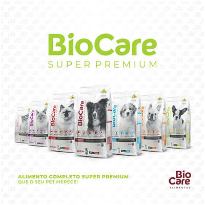 Ração Seca Biocare Super Premium Frango e Arroz para Cães Filhotes de Mini e Pequeno Porte