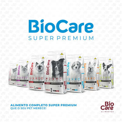 Ração Seca Biocare Super Premium Frango e Arroz para Cães Filhotes de Porte Médio e Grande