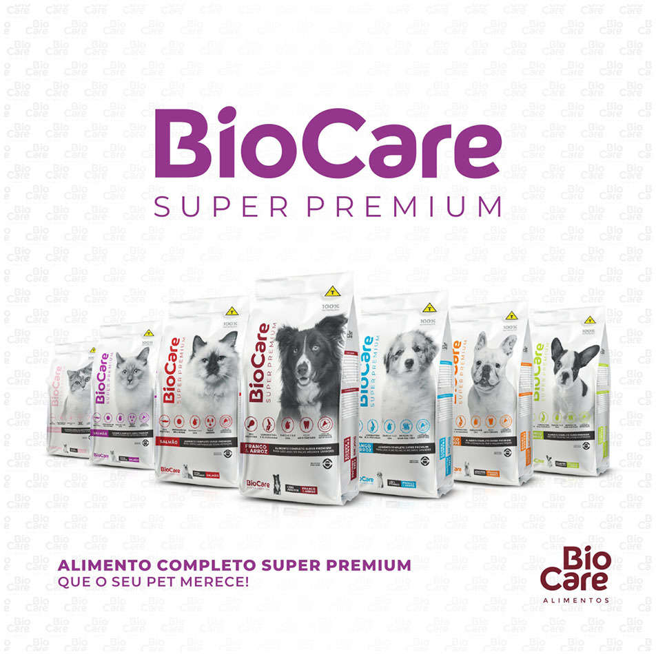 Ração Seca Biocare Super Premium Salmão para Gatos Adultos - 2,5Kg