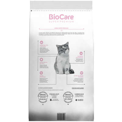 Ração Seca Biocare Super Premium Salmão para Gatos Filhotes”