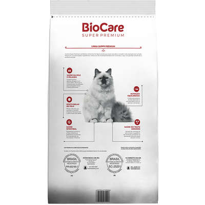 Ração Seca Biocare Super Premium Salmão para Gatos Castrados”
