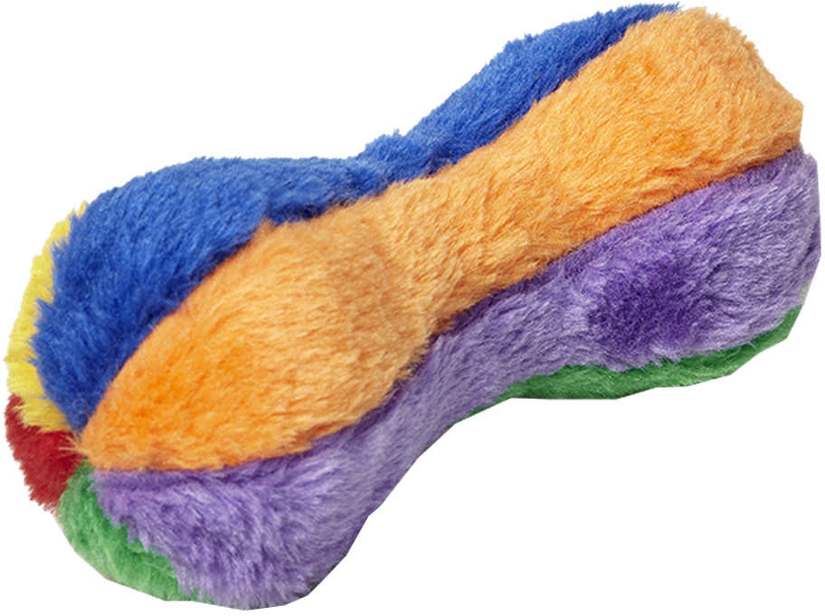 Brinquedo Chalesco Halteres de Pelúcia para Cães - Grande
