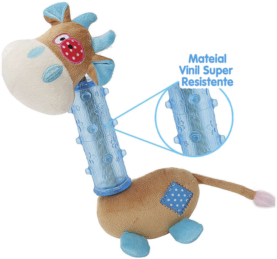 Brinquedo Chalesco Pelúcia Smart Girafales para Cães - Tam. Único