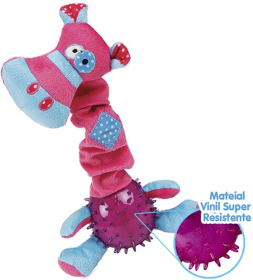 Brinquedo Chalesco Pelúcia Girapets para Cães - Tam. Único