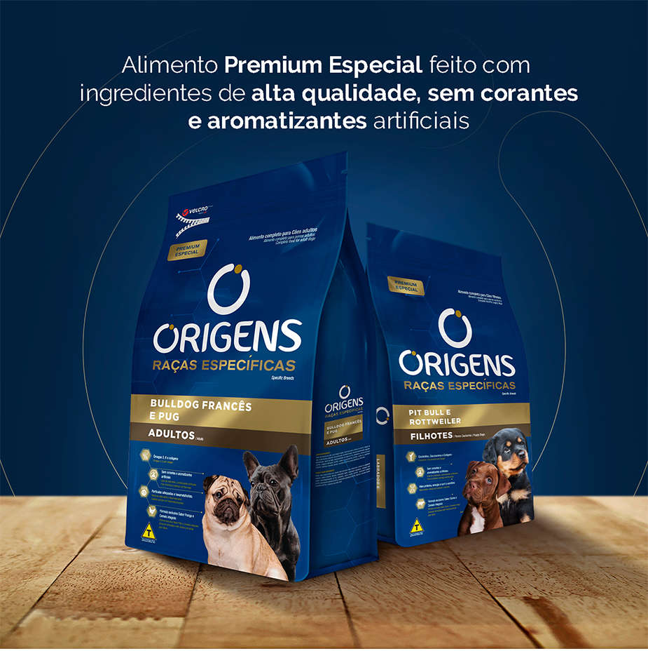 Ração Seca Origens Raças Específicas para Cães Filhotes das Raças Shih Tzu e Lhasa Apso - 3Kg