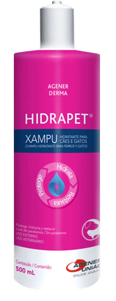 Xampu Hidrapet Agener União para Cães e Gatos - 500 mL