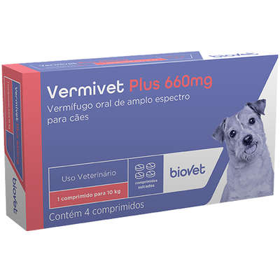 Vermífugo Biovet Vermivet Plus 660 mg para Cães | Petlove