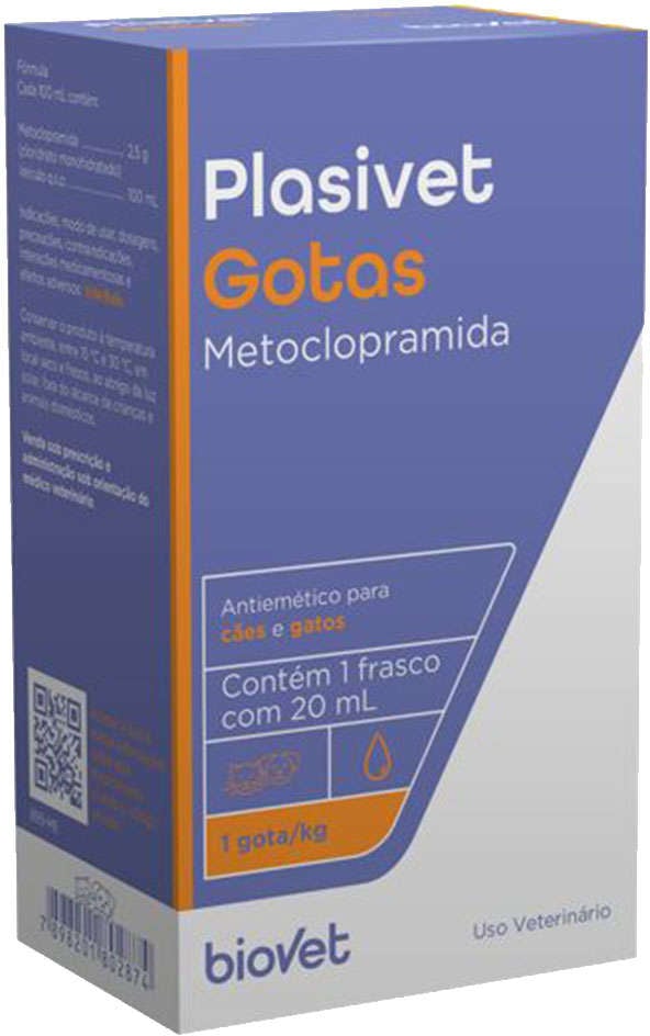 Antiemético Biovet Plasivet em Gotas - 20 mL