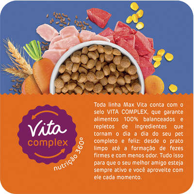 Ração Seca Total Max Dog Vita Selection Carne & Frango para Cães Adultos