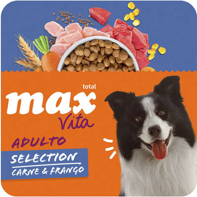 Ração Seca Total Max Dog Vita Selection Carne & Frango para Cães Adultos