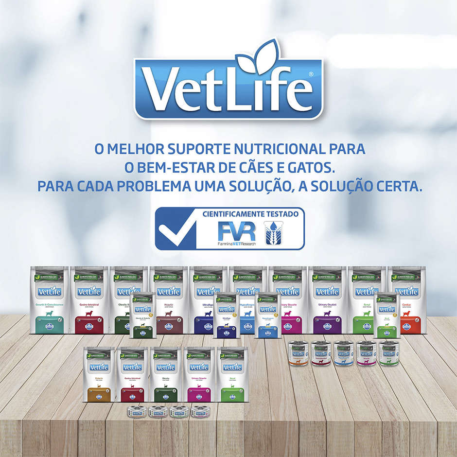 Ração Farmina Vet Life Natural Urinary Struvite para Gatos Adultos com Distúrbios Urinários - 2Kg