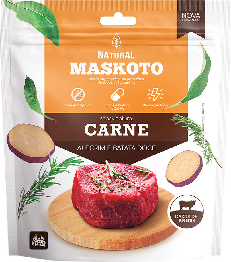 Petisco Maskoto Carne, Alecrim e Batata Doce - 300 g