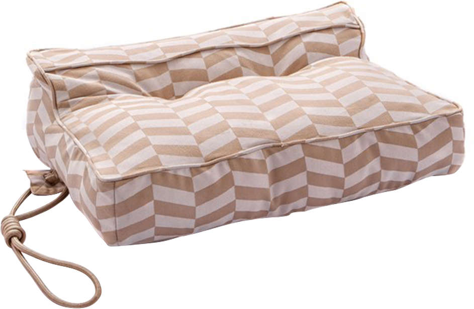 Cama Snooze Pufe Lazy Zig-Zag Champagne - Tam. P