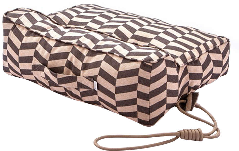 Cama Snooze Pufe Lazy Zig-Zag Chumbo - Tam. P