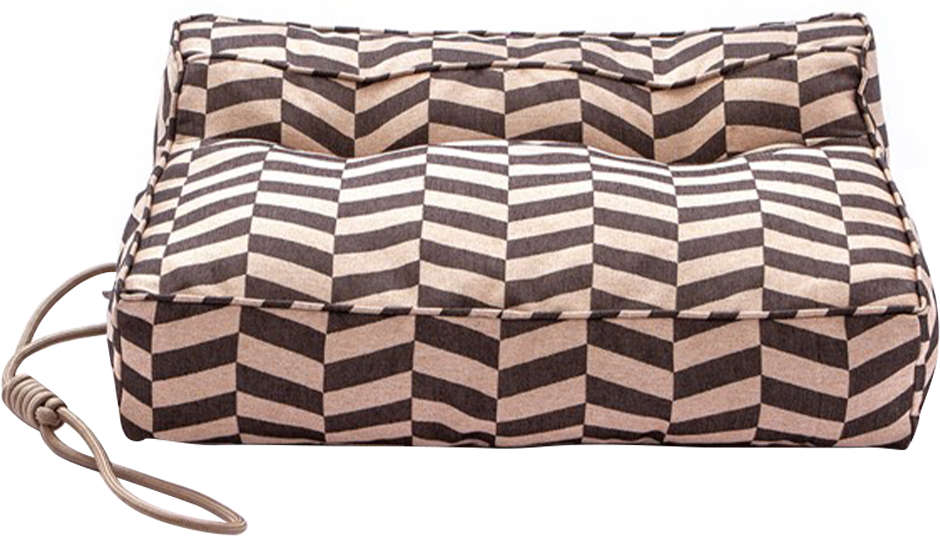 Cama Snooze Pufe Lazy Zig-Zag Chumbo - Tam. P