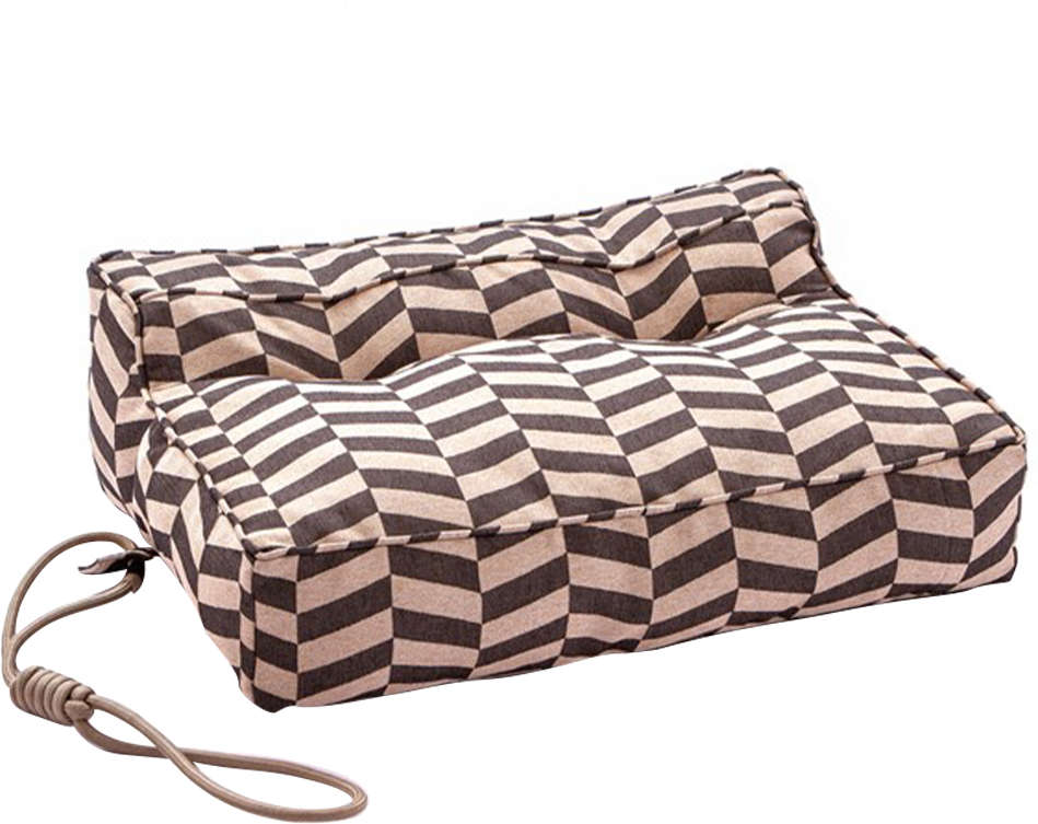 Cama Snooze Pufe Lazy Zig-Zag Chumbo - Tam. P