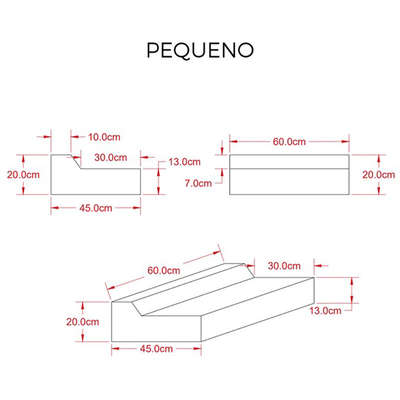 Cama Snooze Pufe Lazy Zig-Zag Coral