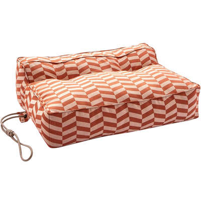 Cama Snooze Pufe Lazy Zig-Zag Coral