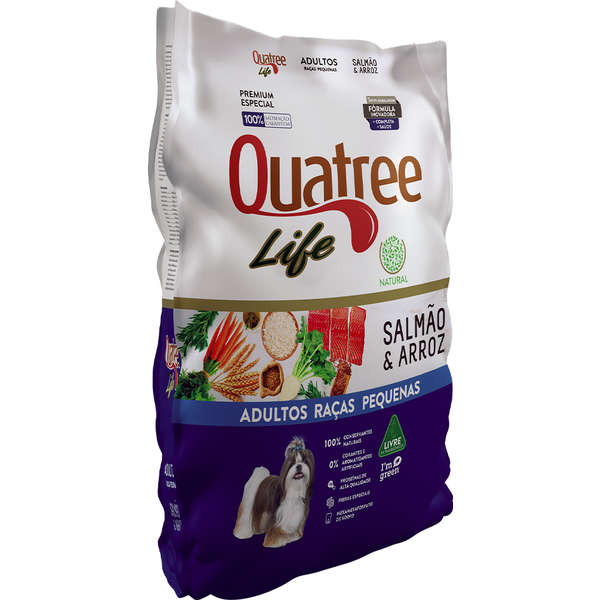 Ração Seca Quatree Life Salmão e Arroz Cães Adultos Raças Pequenas é ruim? Ração Seca Quatree Life Salmão e Arroz Cães Adultos Raças Pequenas é boa?