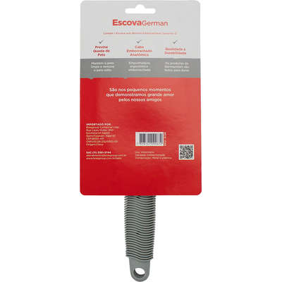 Escova GermanHart Grooming Borracha Sem Bolinha para Cães