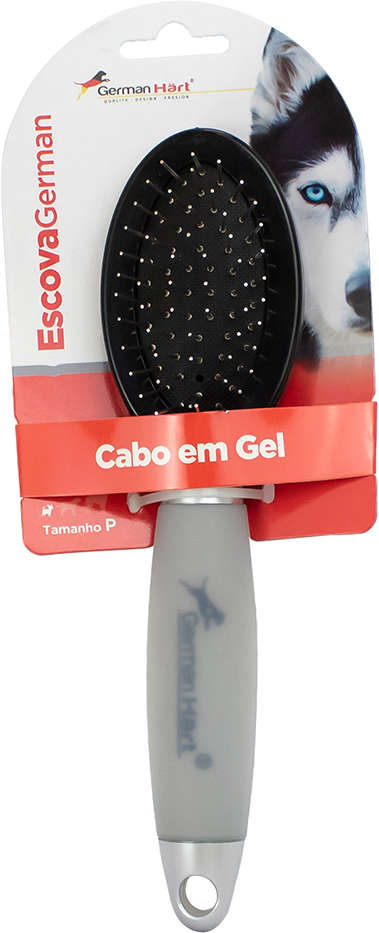 Escova GermanHart Grooming Gel Sem Bolinha para Cães - Tam. P