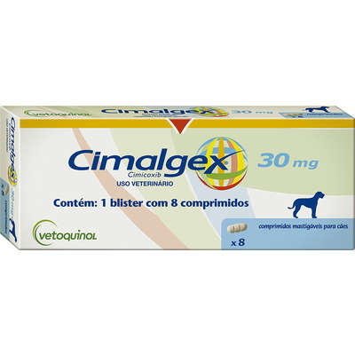Anti-Inflamatório Vetoquinol Cimalgex Cimicoxib 8 Comprimidos
