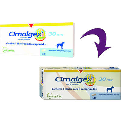 Anti-Inflamatório Vetoquinol Cimalgex Cimicoxib 8 Comprimidos