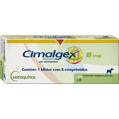 Anti-Inflamatório Vetoquinol Cimalgex Cimicoxib 8 Comprimidos