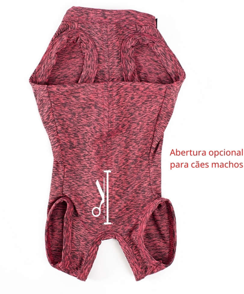 Roupa Pós Castração Pet Med Duo Dry Rosa Regular para Cães - Tam. 16