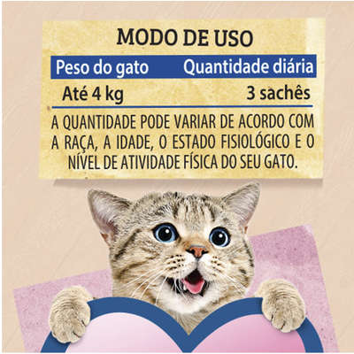 Ração Úmida Kelcat Sachê Carne, Ervilha e Cenoura