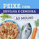 Ração Úmida Kelcat Sachê Peixe, Ervilha e Cenoura