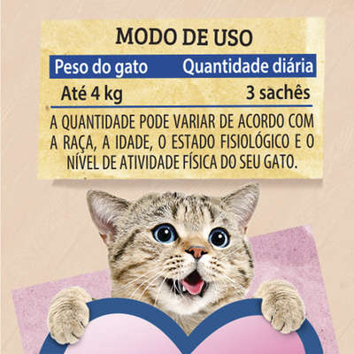 Ração Úmida Kelcat Sachê Peixe, Ervilha e Cenoura