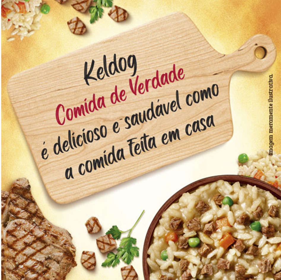 Ração Úmida Keldog Sachê Comida de Verdade Risoto de Carne para Cães - 100 g