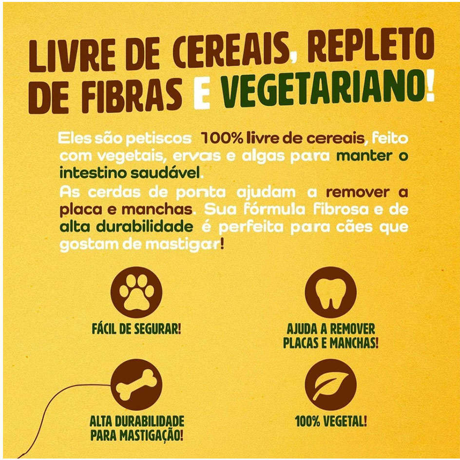 Petisco Dentalight Vital Fiber Wellbar Small para Cães - 70 g