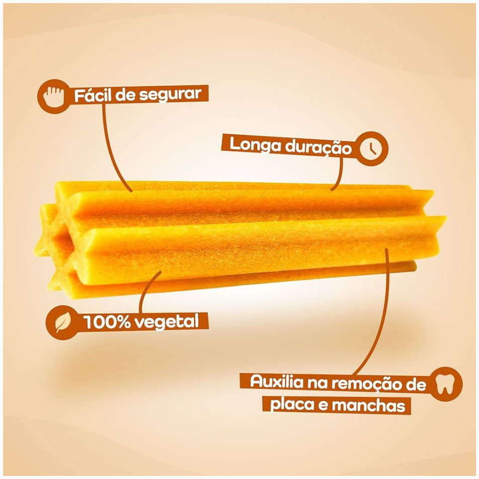 Petisco Dentalight Vital Fiber Wellbar Medium para Cães - 70 g