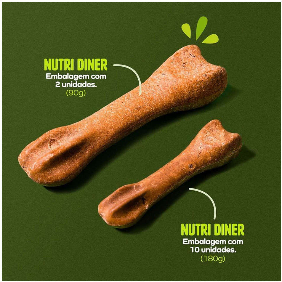Petisco Dentalight Nutri Diner Sabor Carne para Cães - 90 g