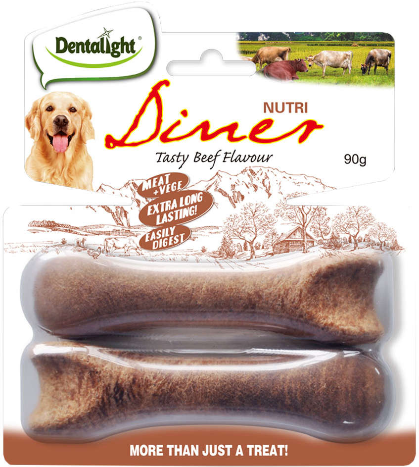 Petisco Dentalight Nutri Diner Sabor Carne para Cães - 90 g