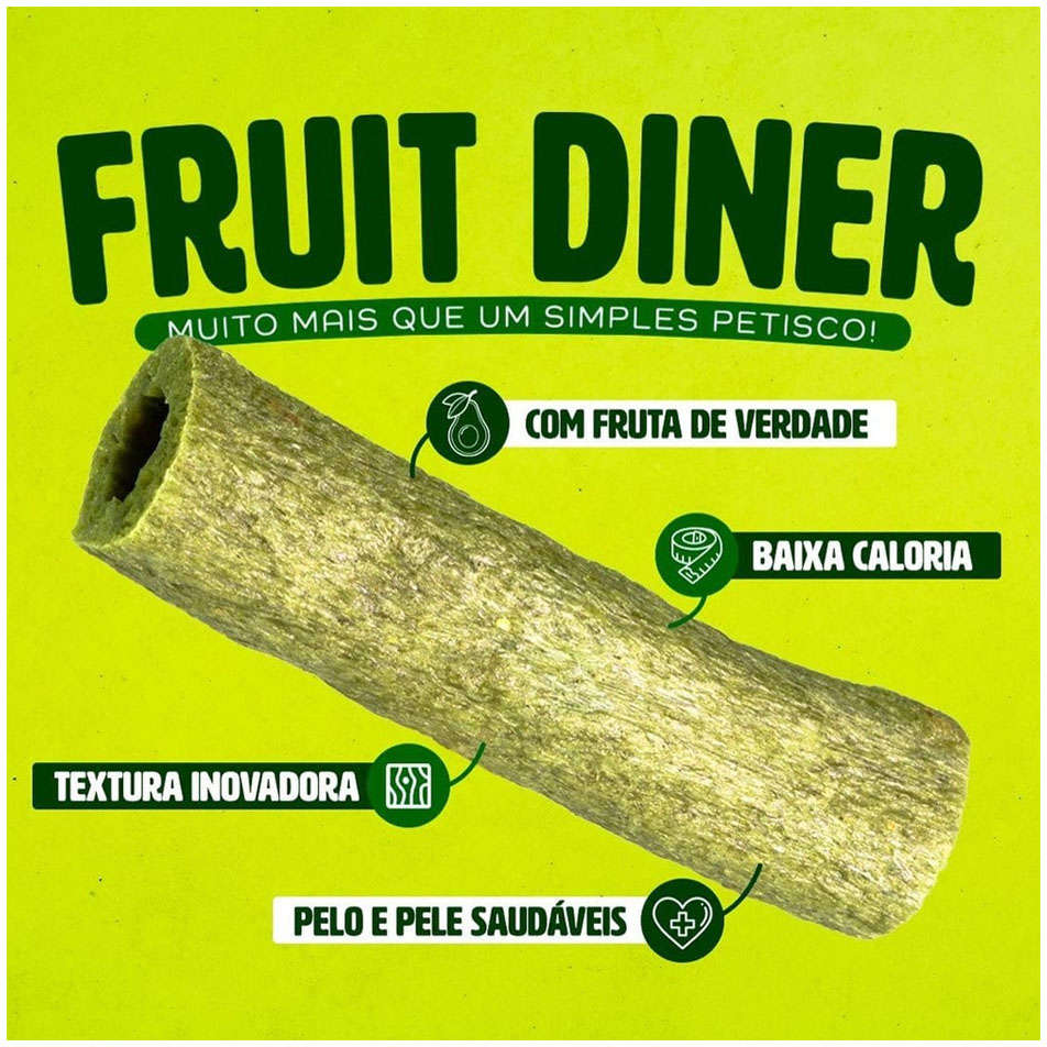 Petisco Dentalight Fruit Diner Sabor Abacate para Cães - 80 g
