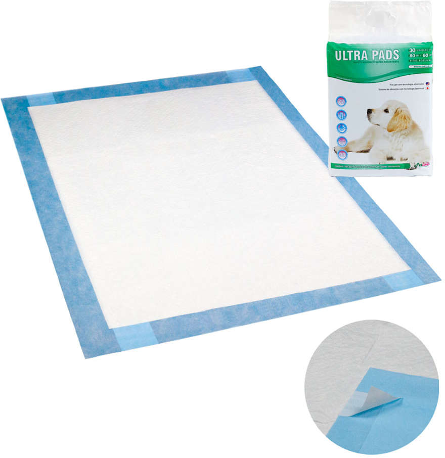 Tapete Higiênico PetLike Ultra Pads 80 cm - 30 Unidades