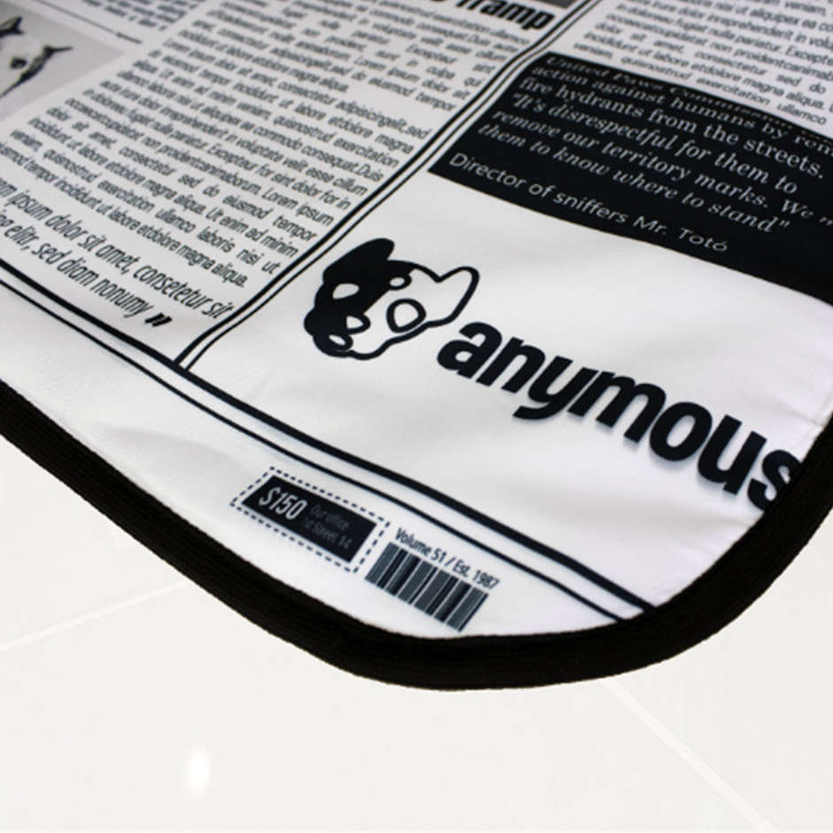 Tapete Higiênico Anymous Dog News Lavável para Cães - Tam. M